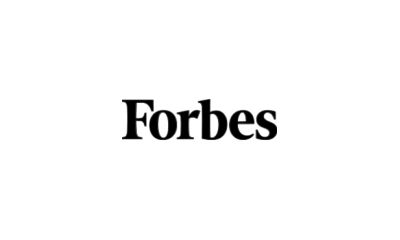Forbes Logo In Bold Black Serif Lettering On Transparent Background.